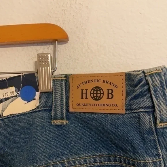 NWT HABOR BAY BLUE JEAN SHORTS SIZE 42